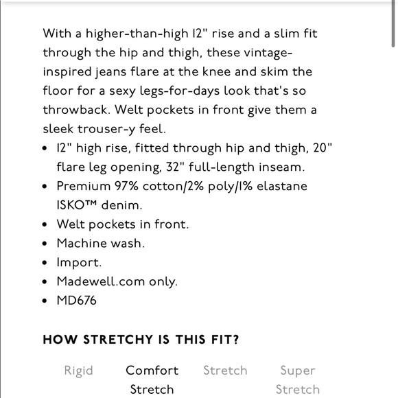 Madewell Light Blue Flare Jeans - Picture 10 of 10